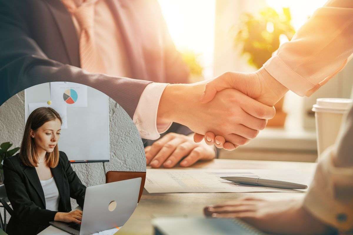 Donna al lavoro al Pc