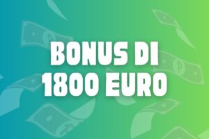 grafica con scritta bonus di 1800 euro