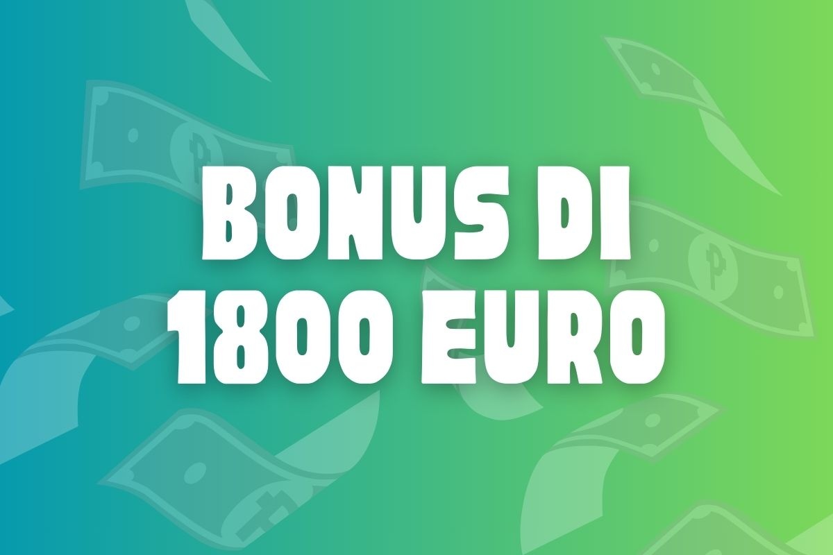 grafica con scritta bonus di 1800 euro
